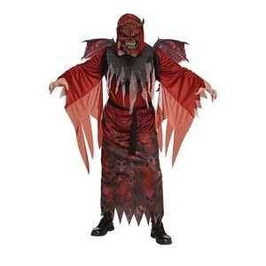 Winged Demon Adult Costume Halloween Scary One Size Fits Most NEW